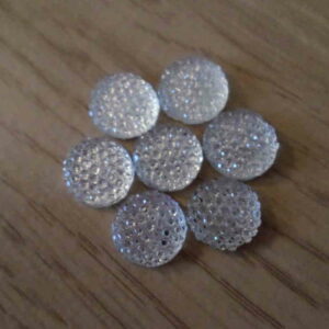 Pack of 20 12mm Multi Faceted Crystal Stones (Acryllic) (Non Hotfix)