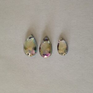 Pack of 50 8mm x 13mm  Teardrop Crystal AB Sew On (Acryllic)